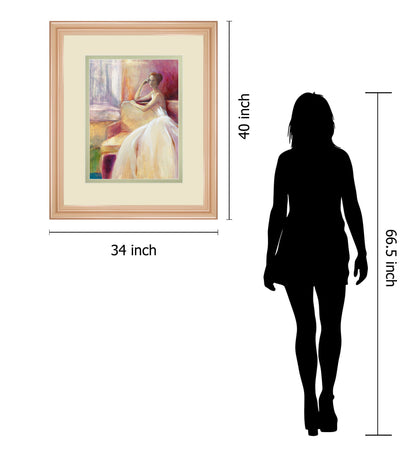 Getting Ready IIl By Sutton - Framed Print Wall Art - Beige