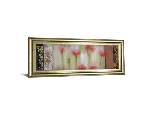 Rain Flower I By Dysart - Framed Print Wall Art - Beige