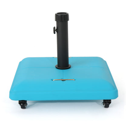 Wheelie - Stylish Square Umbrella Base With Stainless Steel Pole Handle