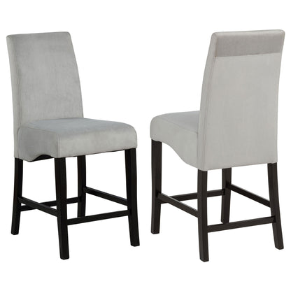 Upholstered Counter Stools (Set of 2) - Gray