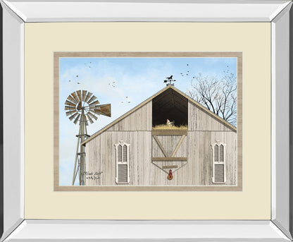 Winds Aloft By Billy Jacobs - Mirror Framed Print Wall Art - Beige