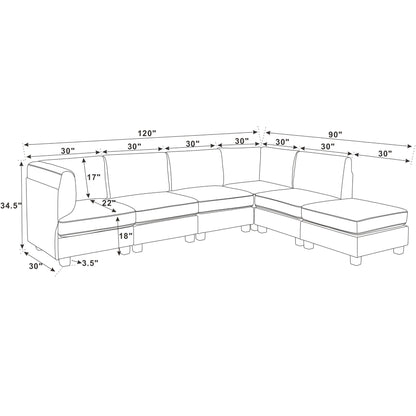 Upholstered Modular Sectional