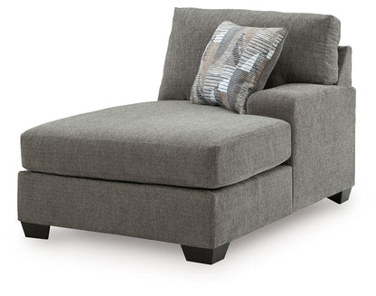 Clarington - RAF Corner Chaise - Greystone