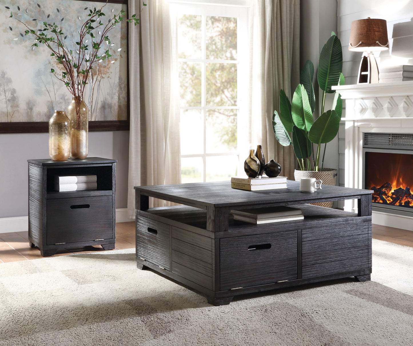 Kamilia - End Table - Black