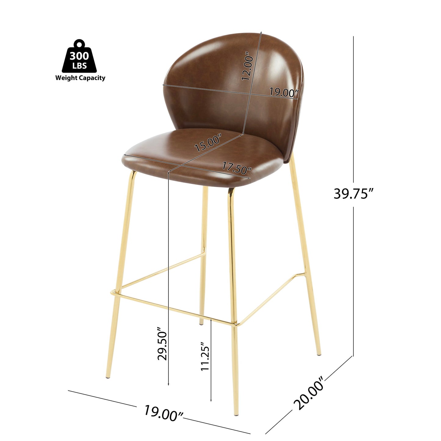 Kira - Upholstered Bar Stool (Set of 2)