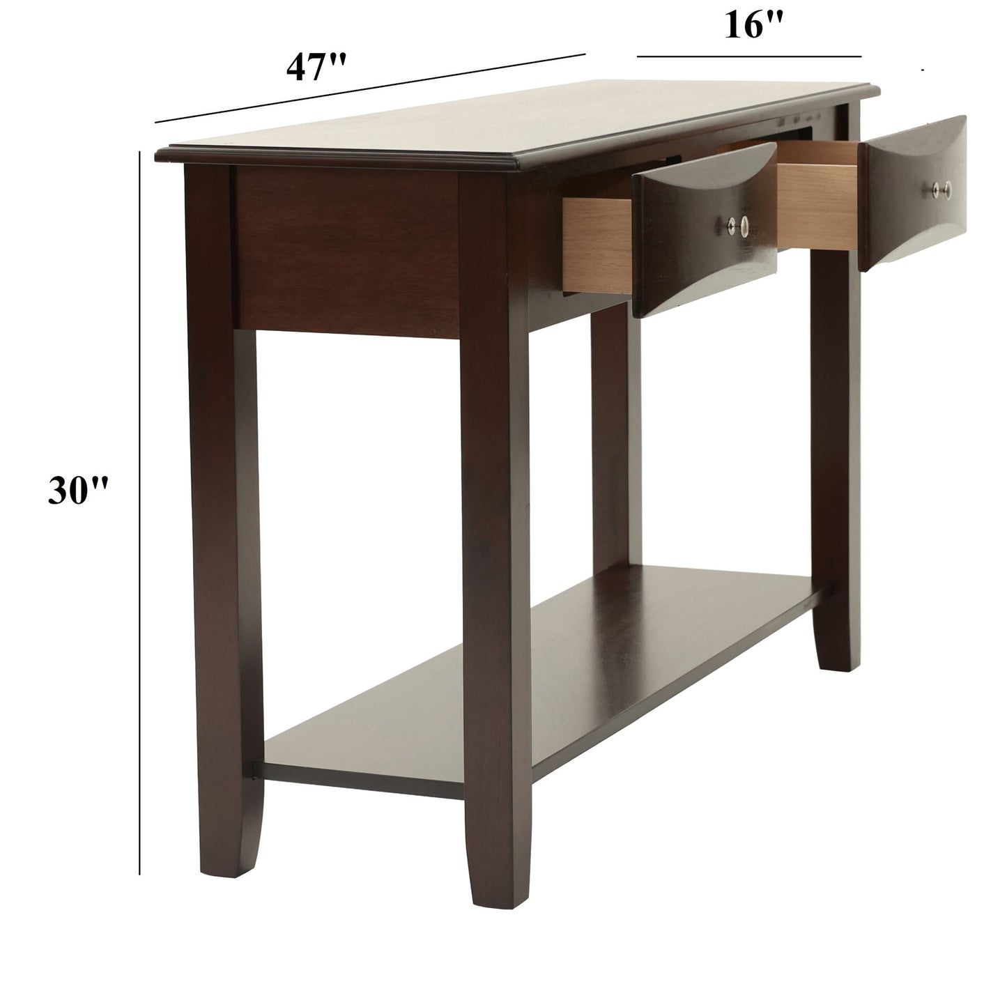 Simple Style Table With Shelf