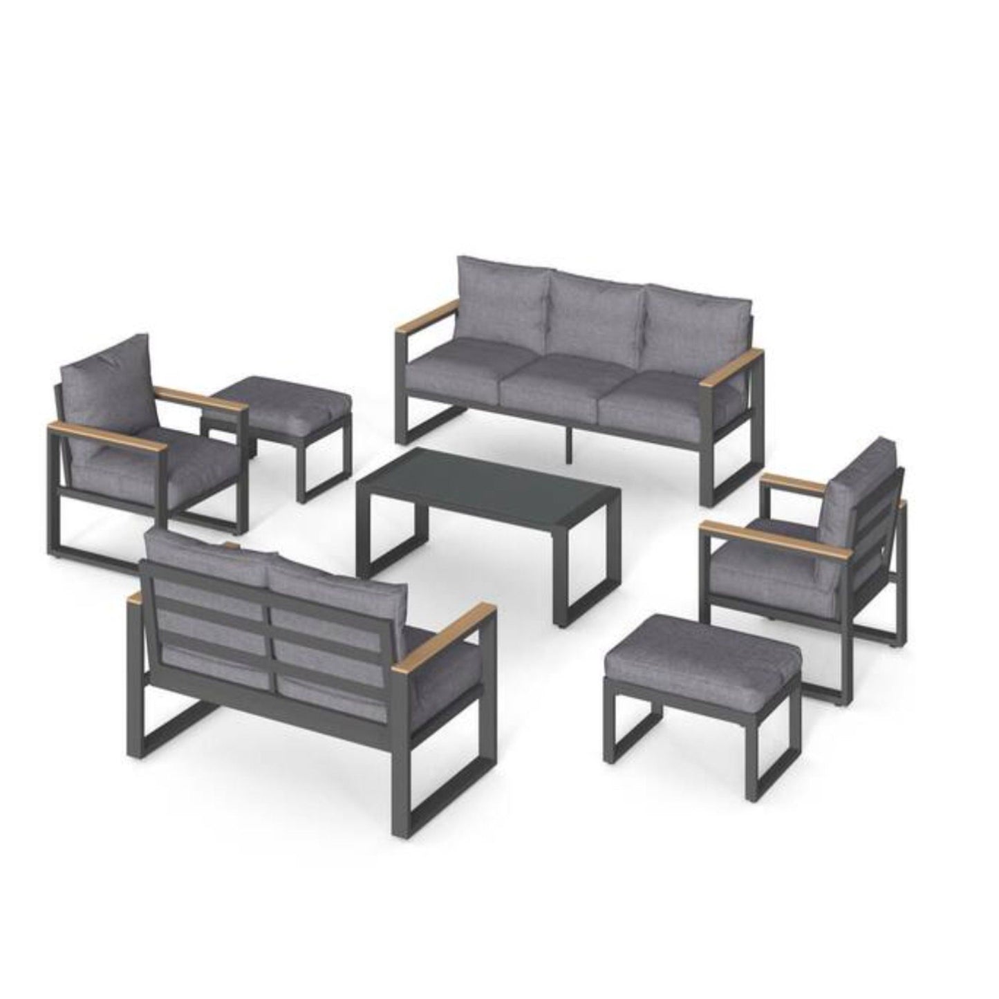 Modern Outdoor Sofa Set With Coffee Table