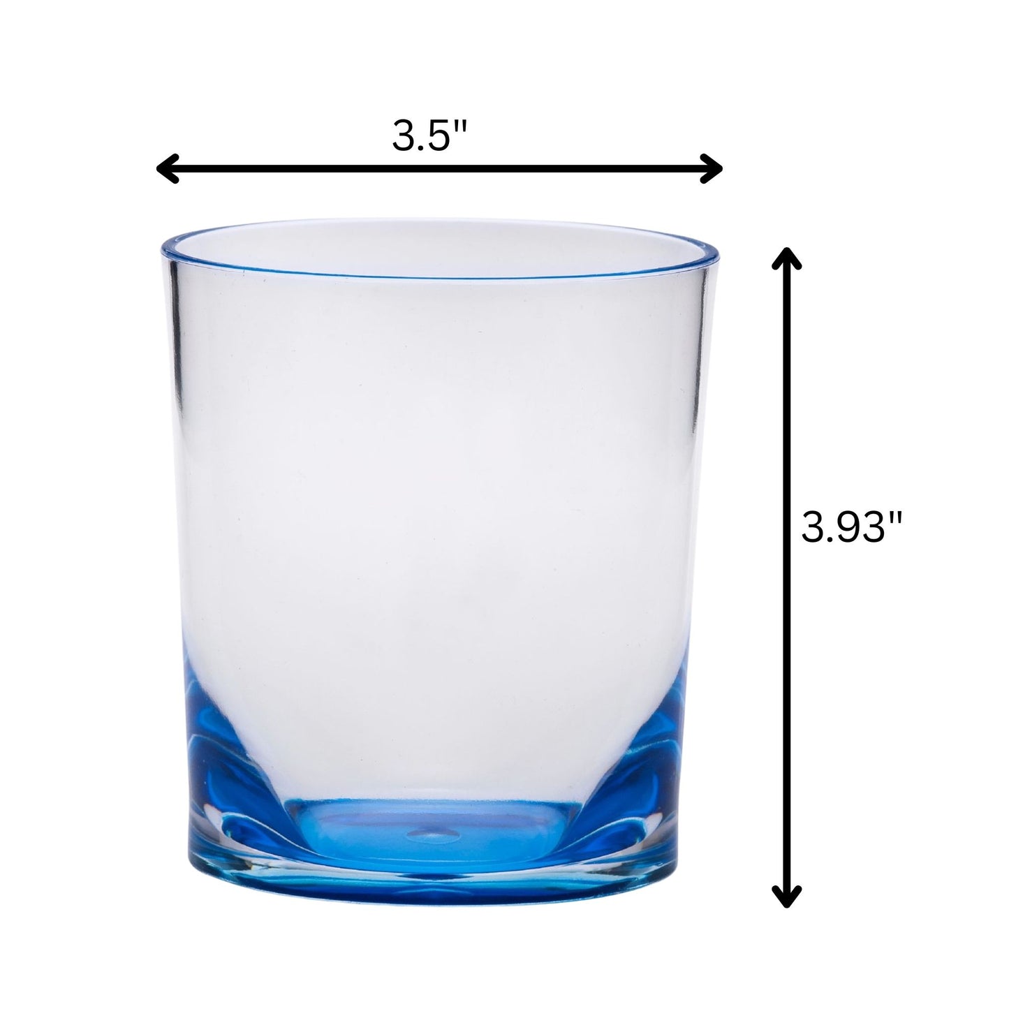 Oval Halo Acrylic Glasses (Set of 4)