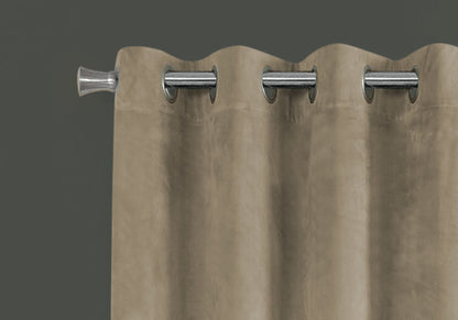 2 Pieces Set, Curtain Panel, Room Darkening, Grommet
