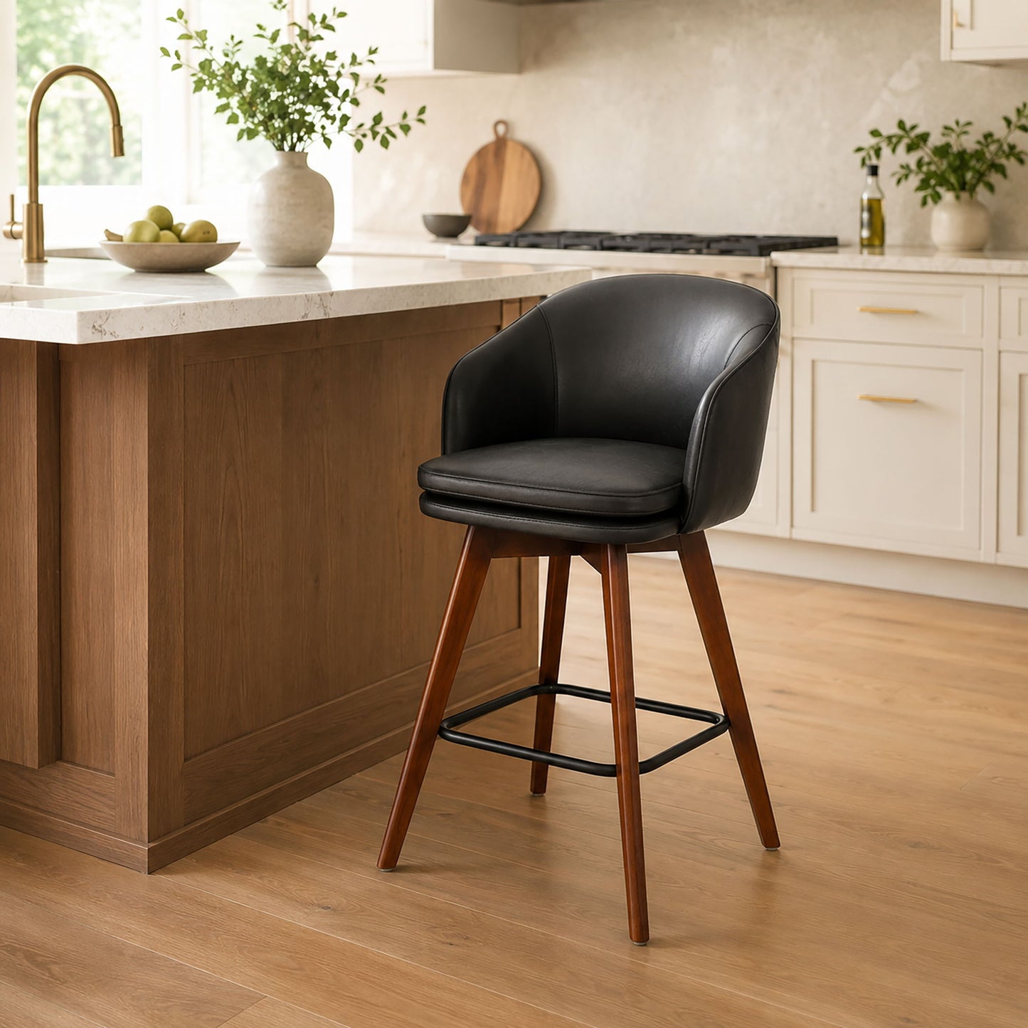 Adjustable Bar Stool - Antique Black