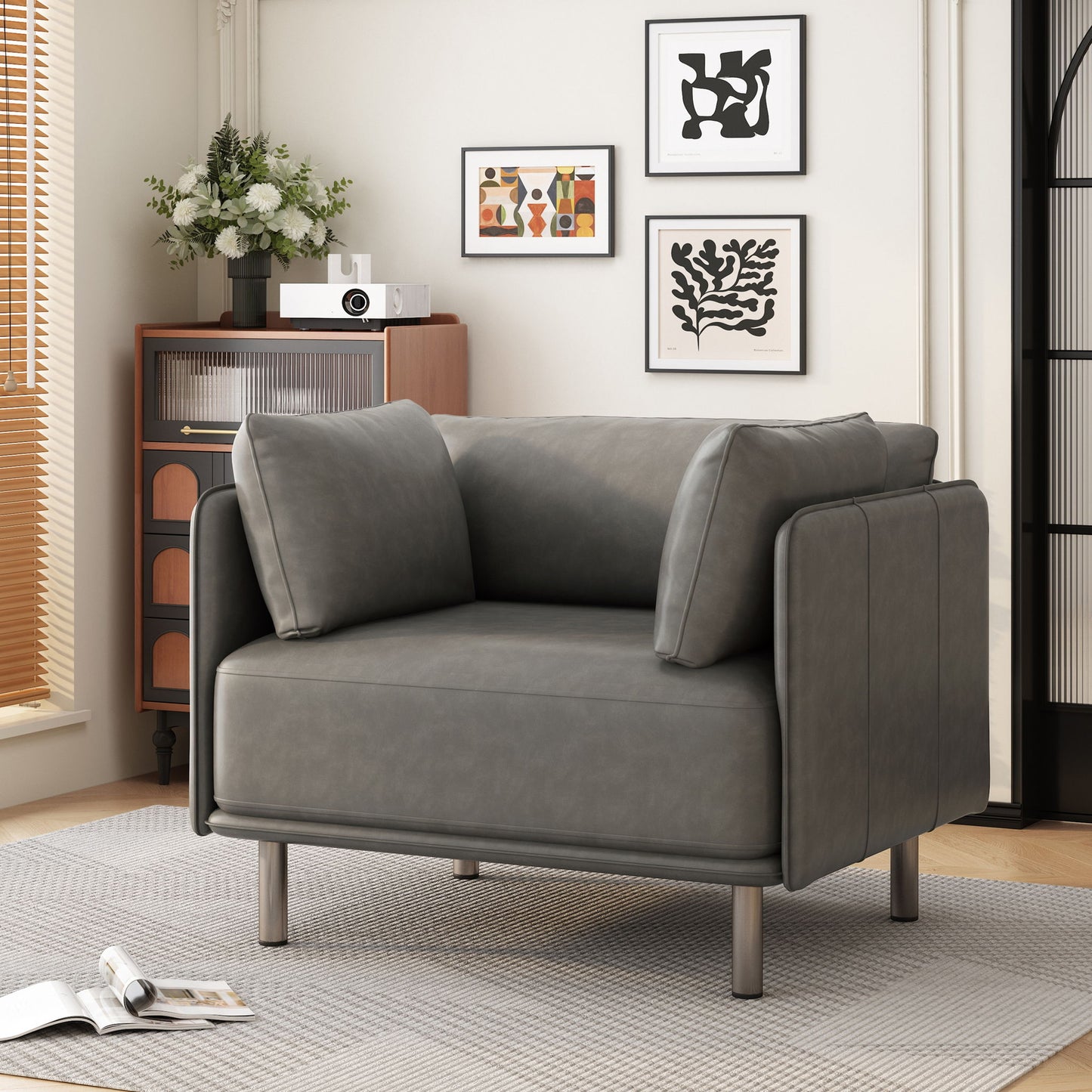 Vintage Modern Aesthetic Appeal Lounge Chair
