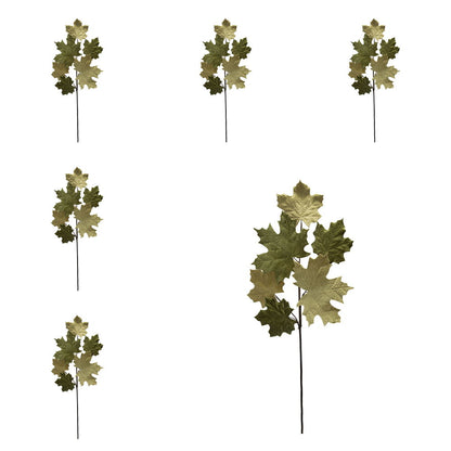 Paper Maple Leaf Spray, Botanicals Decor For Harvest Festival Fall Festival & Thanksgiving Table Decorations