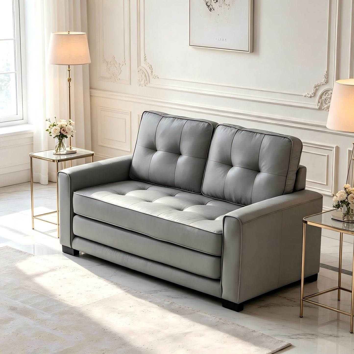 Upholstered Pull Out Sleeper Loveseat