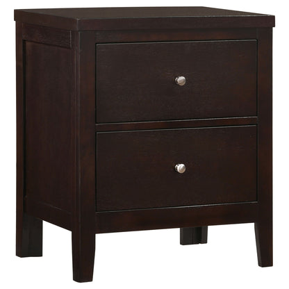 Garrett - 2 Drawer Nightstand - Cappuccino