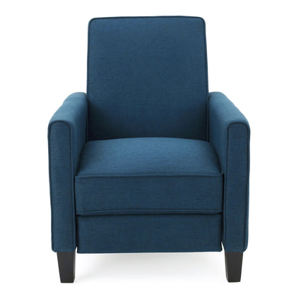 Blue armchair on a white background