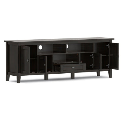 Warm Shaker - TV Media Stand - Hickory Brown