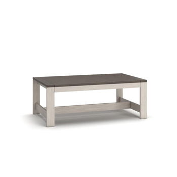 Vista Highlands - Rectangular Cocktail Table - Brown / White