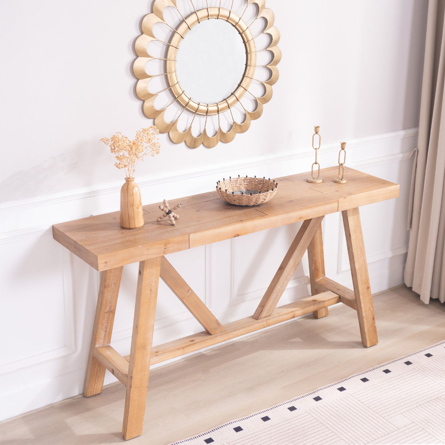 A-Frame Console Table - Natural
