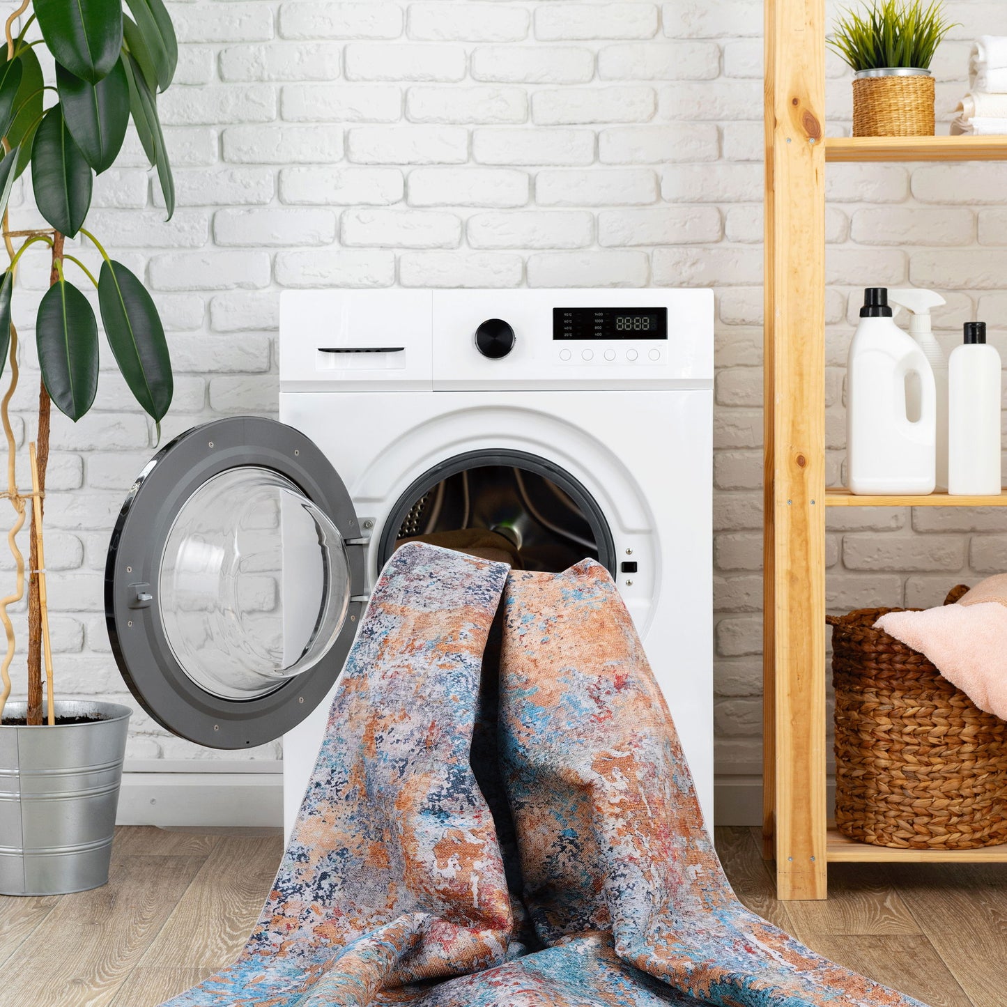 Maval - 8' X 10' Area Rug Washable - Multi