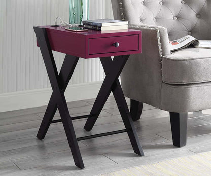 Fierce - Accent Table With Built In USB Port