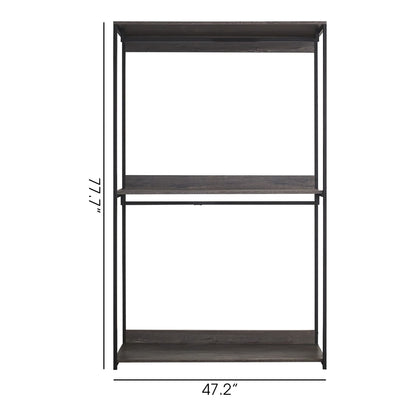 Monica - Farmhouse Industrial Wood Walk In Closet