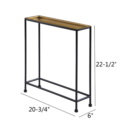 Trenton - Accent Side Table - Antique Bronze