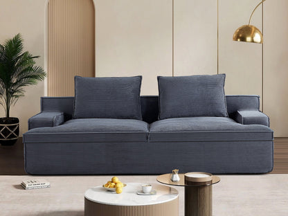 Nimbus - Oversized Full Foam 4 Seater Couch For Living Room Upholstered In Soft, Wide Armrests