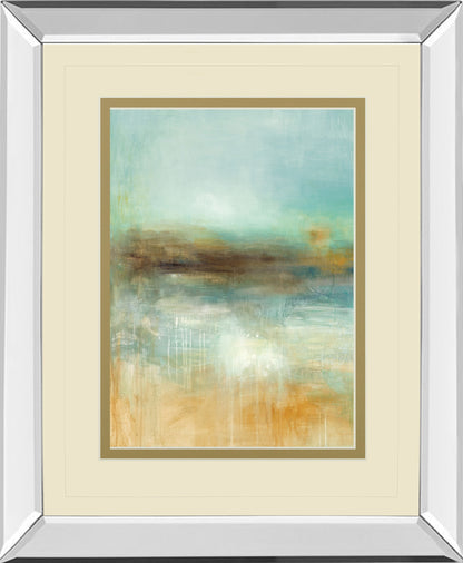 Let The Summer Sun Shine By Pasion - Mirror Framed Print Wall Art - Beige
