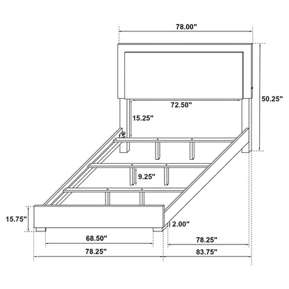 Jeremiah - Bedroom Set With LED Headboard