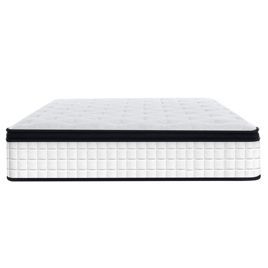 12" Hybrid Mattress Individual Pocket Spring, 7 Zoned Memory Foam