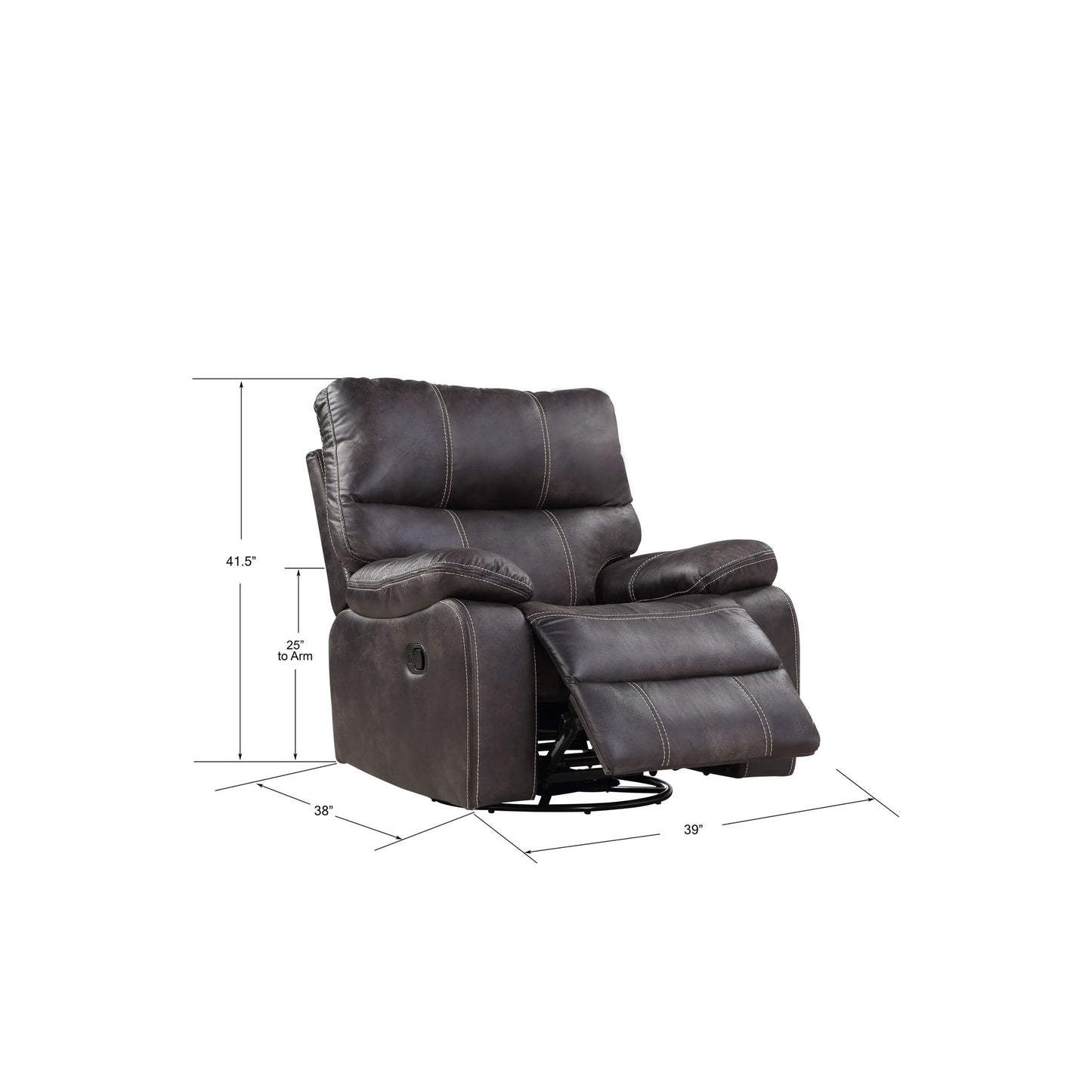 Rustic Swivel Gliding Recliner