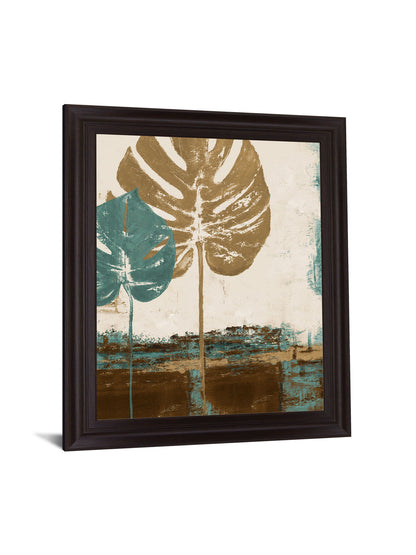 Earthy Monstera Dream - 28" x 34" Framed Wall Art - Beige
