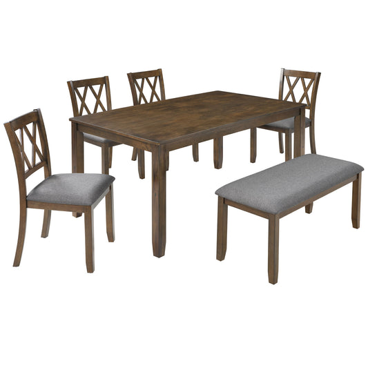 Modern Dining Set With Upholstered Chairs