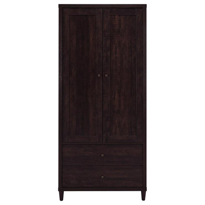 Wadeline - 2 Door Tall Accent Storage Cabinet - Rustic Tobacco