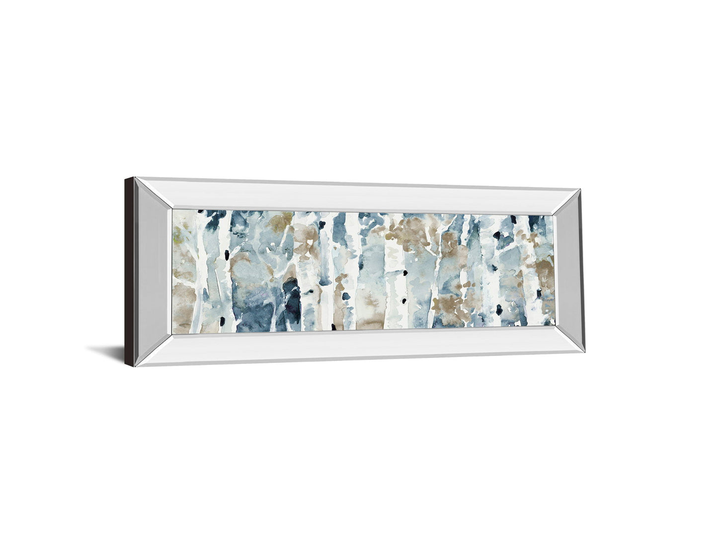 Blue Upon The Hill By Lanie Loreth - Mirror Framed Print Wall Art - Blue