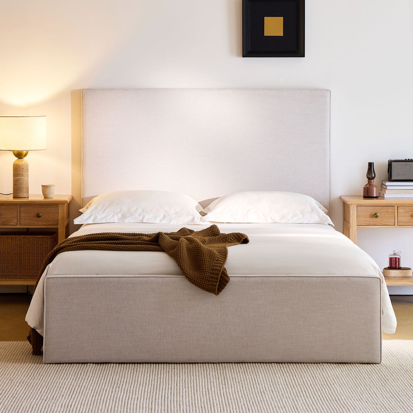 Lucas - Tall Headboard Upholstered Bed