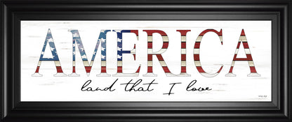 18x42 America Land That I Love By Cindy Jacobs - White
