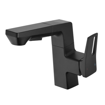 Modern Smart LED Bathroom Faucet With Temperature Digital Display And Pull Down Sprayer