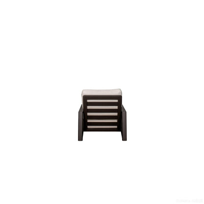 Verona - Seating Lounge Chair (Set of 2) - Dark Espresso / Gray / Off White