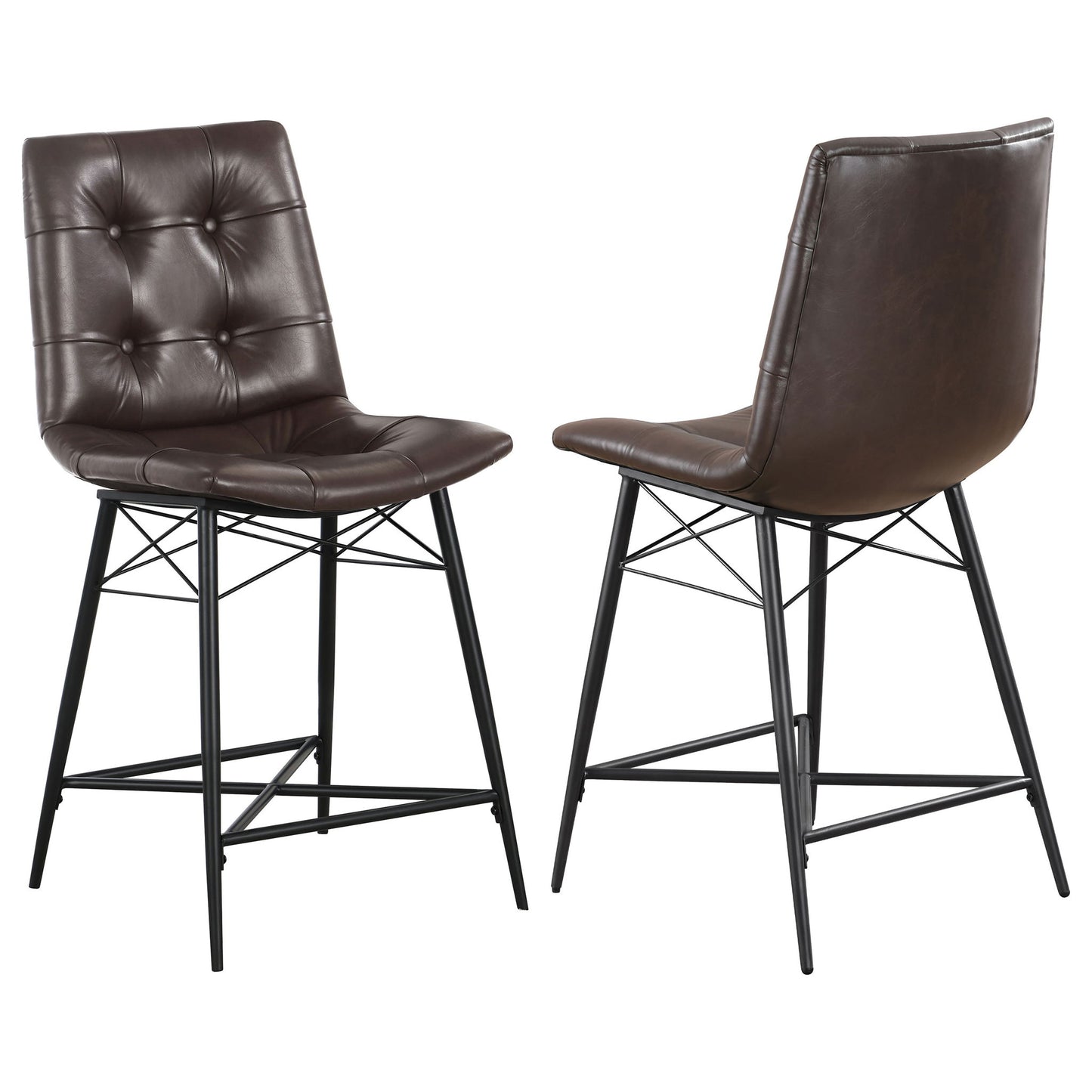 Counter Height Stools & Padded Seat (Set of 2)