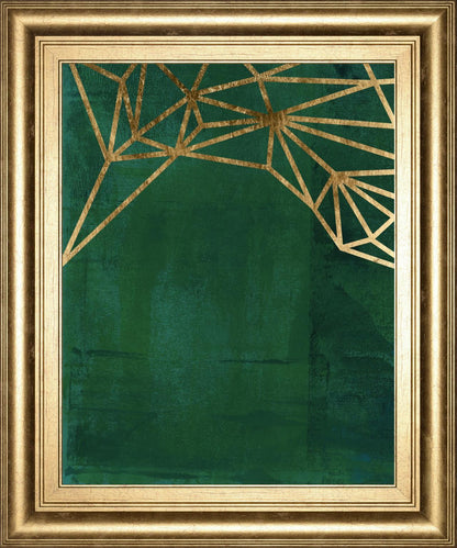 22x26 Jungle Web II By Jacob - Dark Green