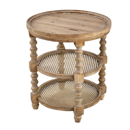Round 3 Tiered Side Tabel, End Tabel For Lving Room Bedroom Entryway