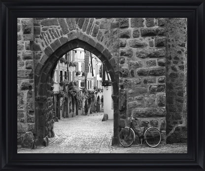 Quiet Passageway - 28" x 34" Framed Wall Art - Dark Gray