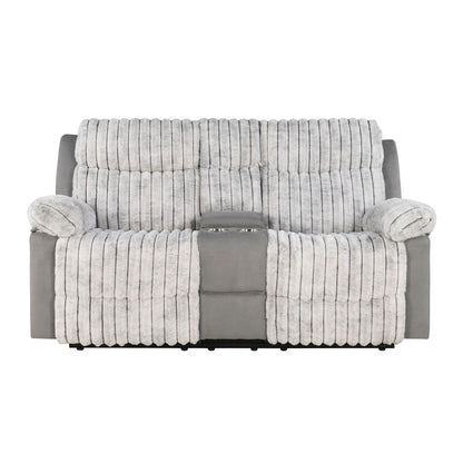 Bruni - Console Reclining Loveseat With Manual Recline