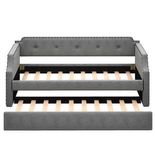 Upholstered Daybed With Trundle