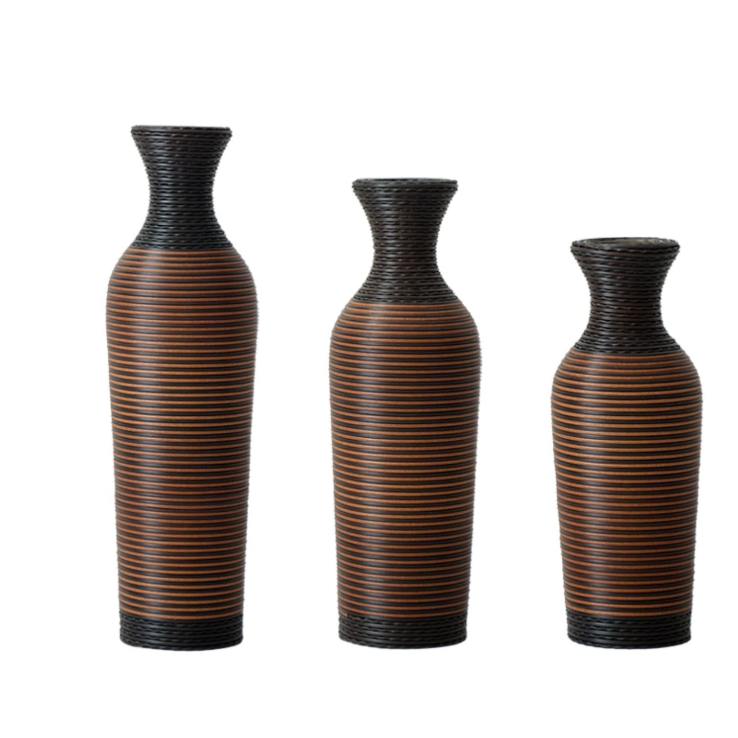 Classic And Neat Floor Vase, High Independent Flower Stand (Set of 3)