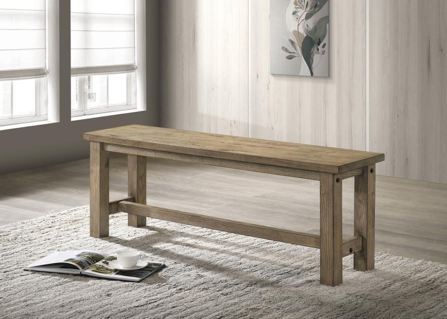 Cardova - 51" Solid Wood Dining Bench - Vineyard Oak
