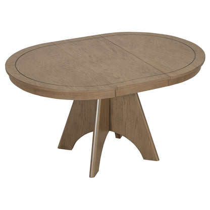 Extendable Dining Table With Sturdy Crossed Legs