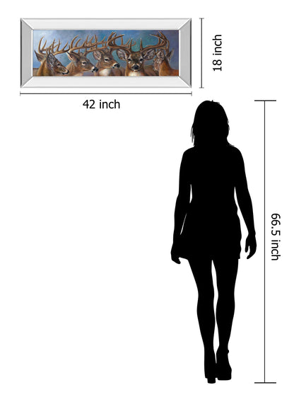 Five Bucks By Carolyn Mock - Framed Print Wall Art - Blue