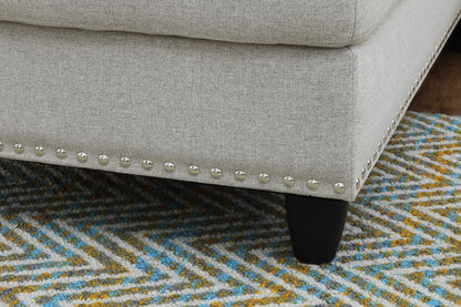 Alger - Left Hand Facing Sofa & Chaise With Ottoman